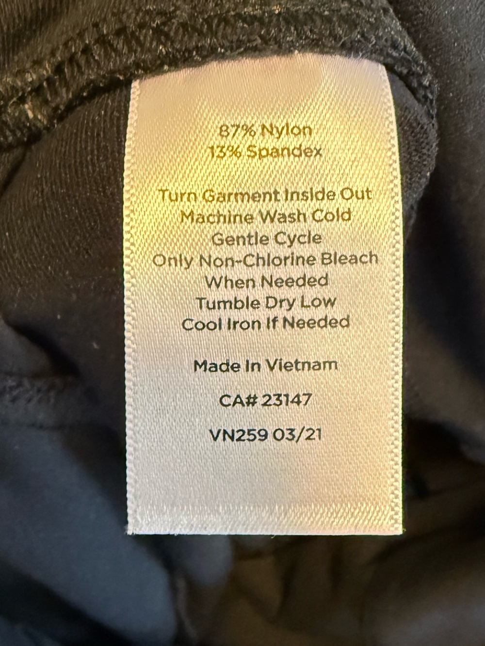 EUC T by TALBOTS Black Leggings SZ XL, side pockets - Picture 7 of 7